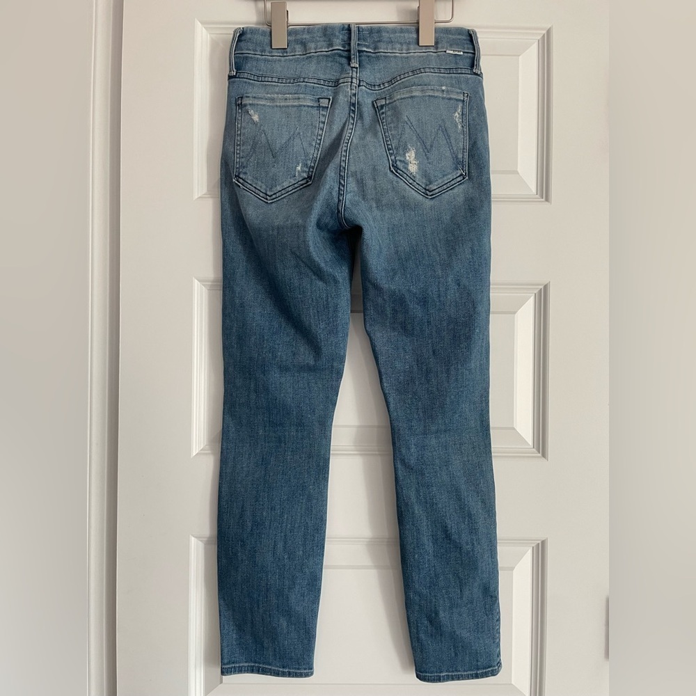 MOTHER Blue Ankle & Cropped Skinny Jeans sz 25 - Picture 3 of 13